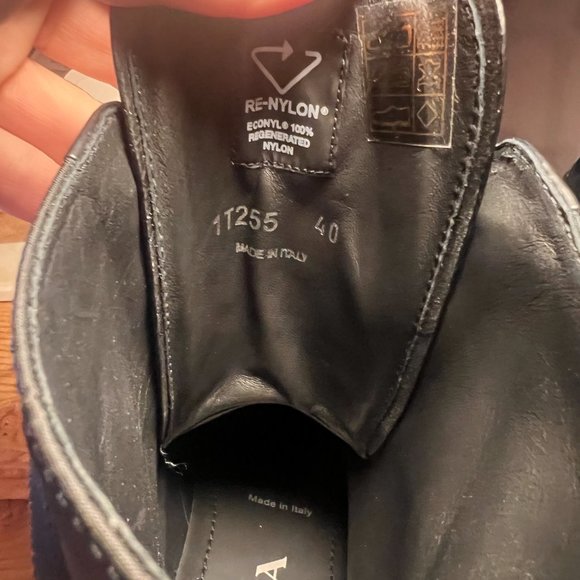 PRADA Brand New Boots never worn- Monolith leather and Re-Nylon boots with pouch - Picture 4 of 5